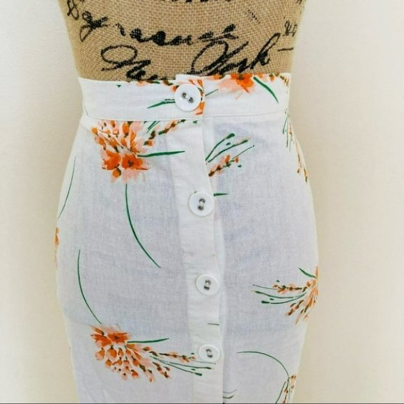 Urban Outfitters Selma Linen Ruffle Button Maxi Skirt Size XS - Picture 4 of 16